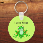 I Love Frogs Keychain キーホルダー (正面)