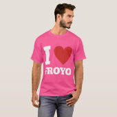I Love Froyo 凍ってい Yogurt Lover National Froyo Da Tシャツ (正面フル)