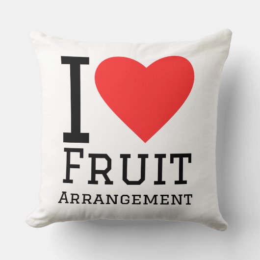 I love fruit arrangement  クッション (正面)