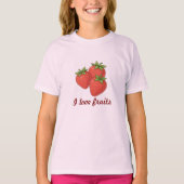  " I love fruits" T-shirt  Tシャツ (正面)