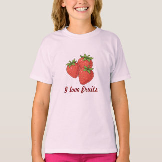  " I love fruits" T-shirt  Tシャツ