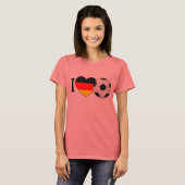 I Love Fussball Deutschland Tシャツ (正面フル)