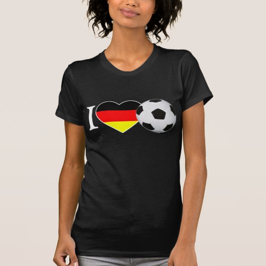 I Love Fussball Deutschland Tシャツ (正面)
