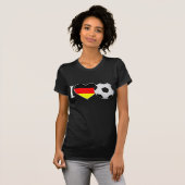 I Love Fussball Deutschland Tシャツ (正面フル)