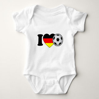 "I Love Fussball" - Mit beliebtem Deutschlandherz ベビーボディスーツ