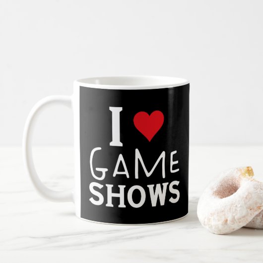 I Love Game Shows、おもしろいことわざGame Shows Lover コーヒーマグカップ (ドーナツ)