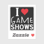 I Love Game Shows、おもしろいことわざGame Shows Lover シール (シート)