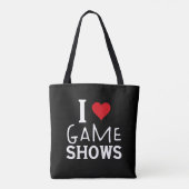 I Love Game Shows、おもしろいことわざGame Shows Lover トートバッグ (裏面)