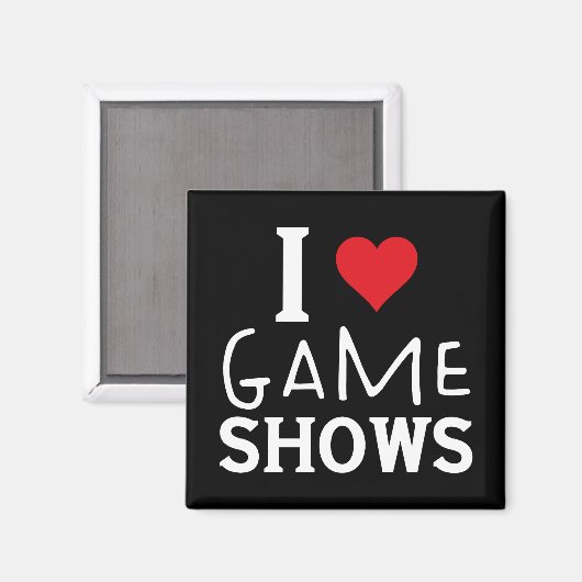 I Love Game Shows、おもしろいことわざGame Shows Lover マグネット (正面/裏面)