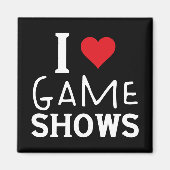 I Love Game Shows、おもしろいことわざGame Shows Lover マグネット (正面)