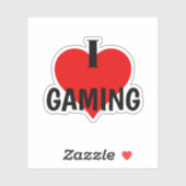 I Love Gaming Stickers - Gamer Stickers シール (シート)