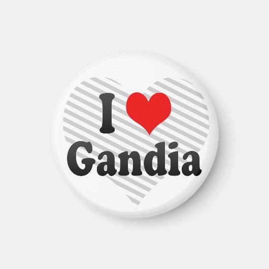 I Love Gandia，スペイン マグネット (正面)