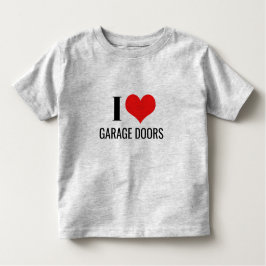 I Love Garage Doors Funny Christmas Red Heart Gift トドラーTシャツ