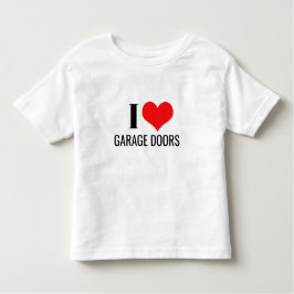 I Love Garage Doors Red Heart Funny Christmas Gift トドラーTシャツ