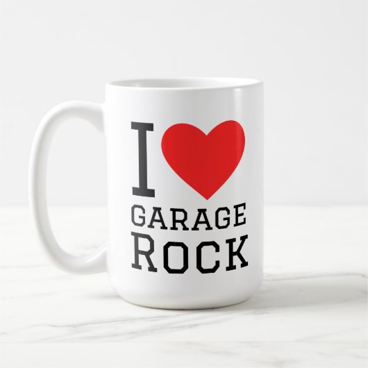 I love garage rock コーヒーマグカップ (左)