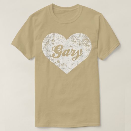 I Love Gary, Cute おもしろい Indiana Town Gift Tシャツ (デザイン正面)