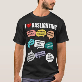 "I Love Gaslighting"おもしろい&いたずらフード付きスウェットシャツデザイン。 Tシャツ