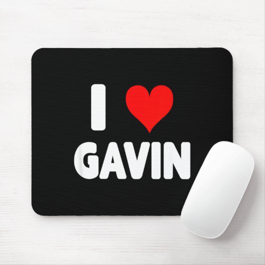 I Love Gavin - Heart  マウスパッド (マウス)
