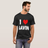 I Love Gavin - Heart  Tシャツ (正面フル)
