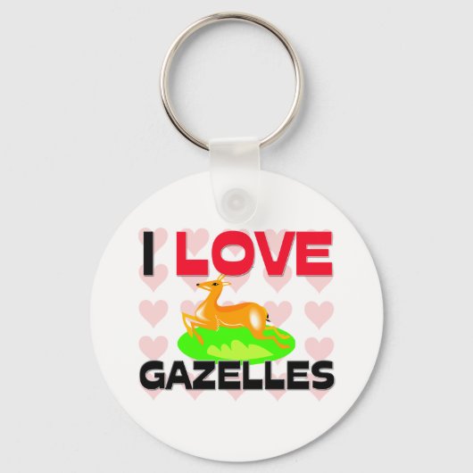 I Love Gazelles キーホルダー (正面)