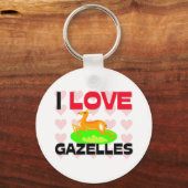 I Love Gazelles キーホルダー (正面)