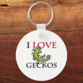 I Love Geckos キーホルダー (正面)