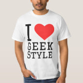 I love geek style tシャツ (正面)