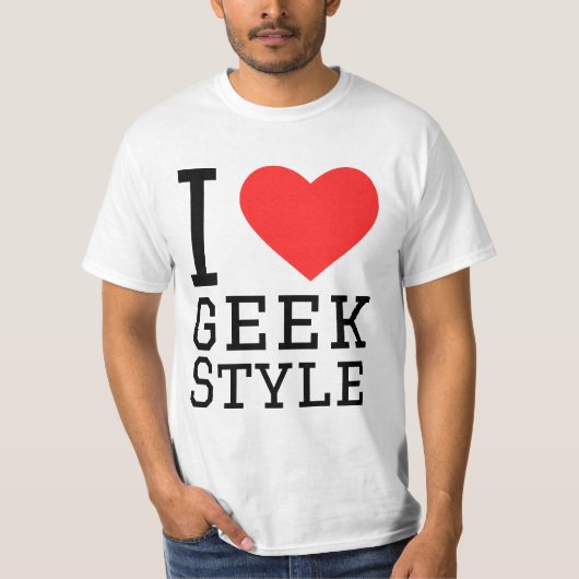 I love geek style tシャツ (正面)