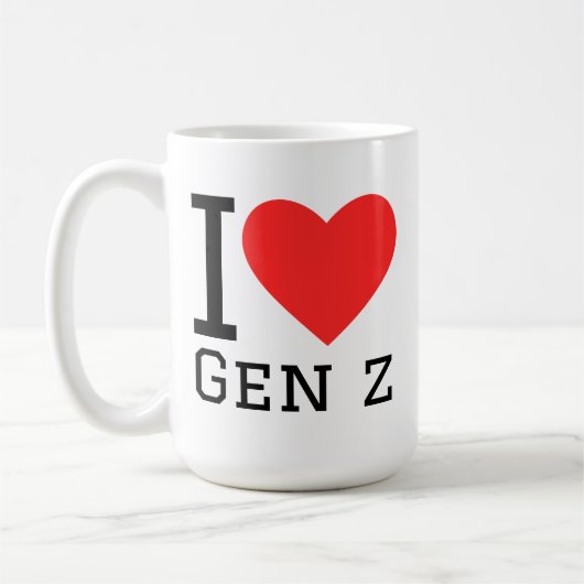 I love gen z コーヒーマグカップ (左)