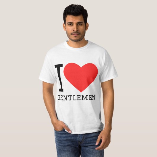 I love gentlemen tシャツ (正面フル)