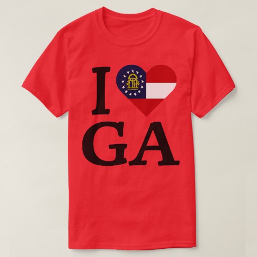 I Love Georgia T-shirt 1 Tシャツ (デザイン正面)