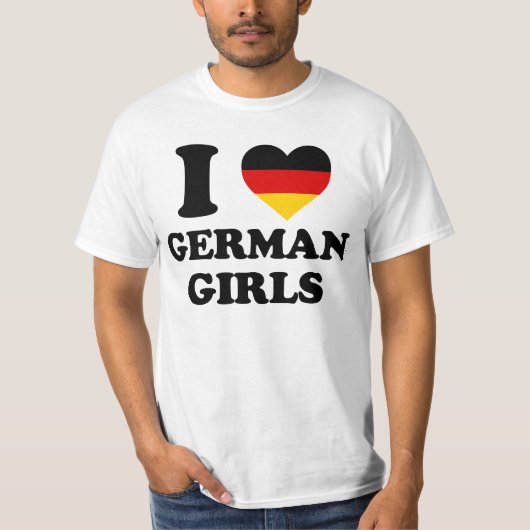 I love German Girls Tシャツ (正面)