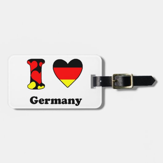 I love Germany ラゲッジタグ (正面横)