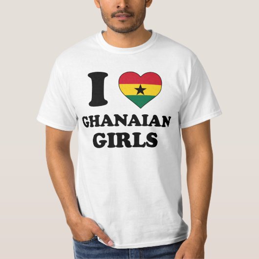 I love Ghanaian Girls Tシャツ (正面)