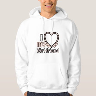 I Love Girlfriend Custom Hoodie パーカ