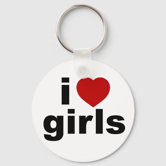 I Love Girls Keychain キーホルダー (正面)