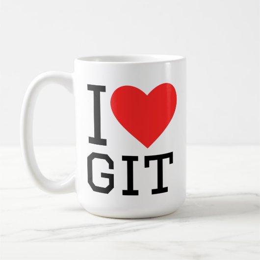 I love git コーヒーマグカップ (左)