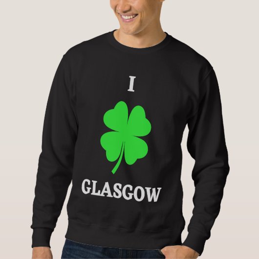 I LOVE GLASGOW スウェットシャツ (正面)