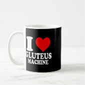 I Love Gluteus Machine 1  コーヒーマグカップ (左)