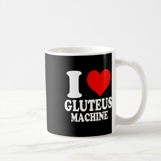 I Love Gluteus Machine 1  コーヒーマグカップ (右)