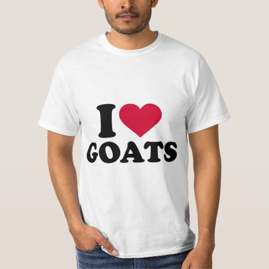 I love goats  tシャツ (正面)