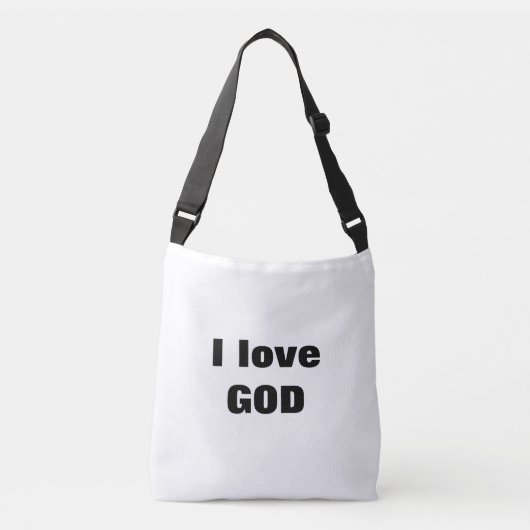 I love GOD クロスボディバッグ (正面)