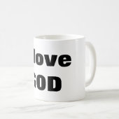 I love GOD コーヒーマグカップ (正面右)