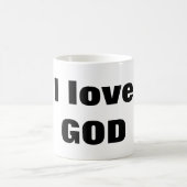 I love GOD コーヒーマグカップ (中央)
