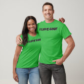 I LOVE GOD ファミリー Tシャツ (ユニセックス)