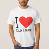 I love gold chain tシャツ (正面)