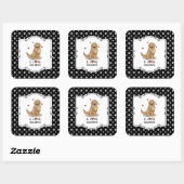 I Love Goldens - I Love Golden Retrievers スクエアシール (シート)