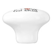 I Love Goldens - I Love Golden Retrievers セラミックノブ (側面)