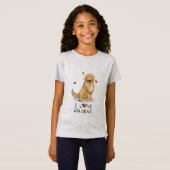 I Love Goldens - I Love Golden Retrievers Tシャツ (正面フル)