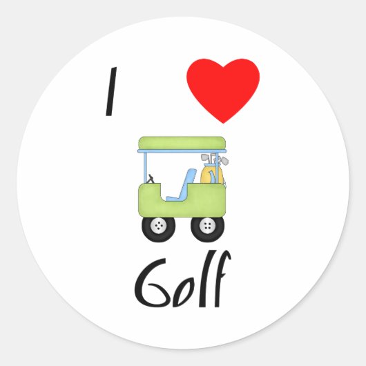 I Love Golf (4) ラウンドシール (正面)
